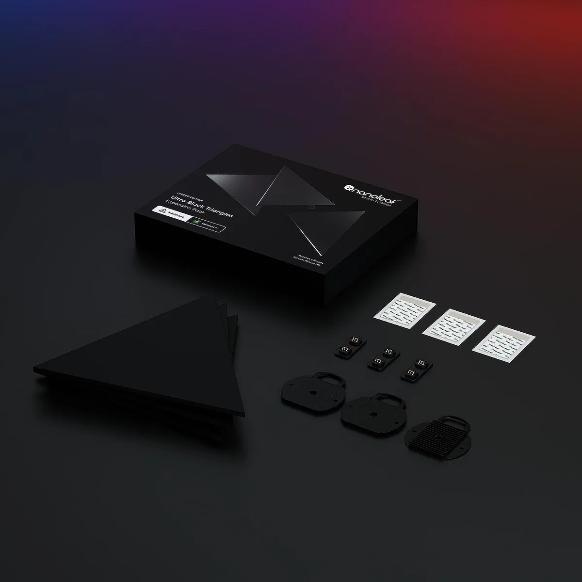 Nanoleaf Shapes Black Triangles Pack Expansion - 3 pièces — vue 2