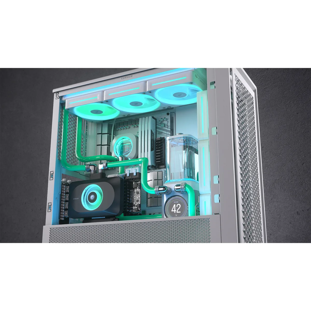 Corsair iCUE LINK XD6 RGB ELITE LCD - Blanc — vue 10