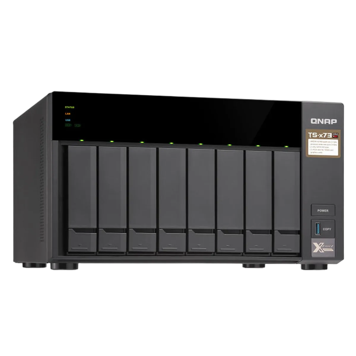 Qnap TS-873-8G - 8 HDD — vue 5