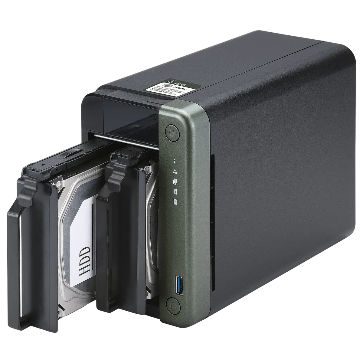 Qnap TS-253D-4G - 2 HDD — vue 3