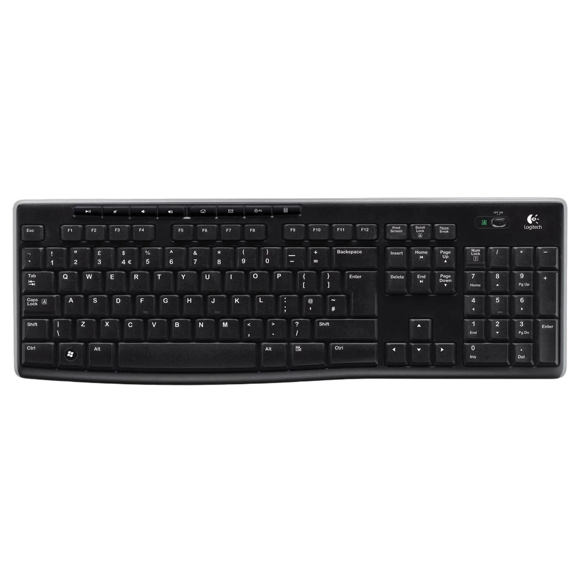 Logitech K270 - Membrane - Sans-Fil - Noir — vue 1