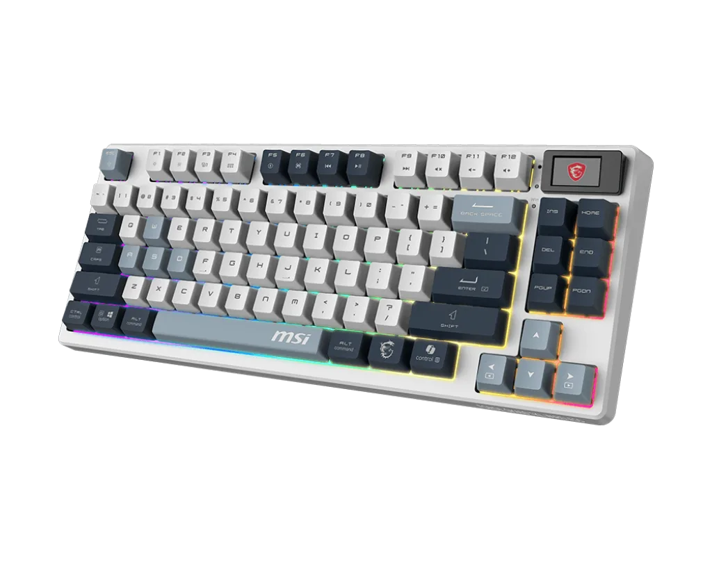 MSI Forge GK600 TKL - Mécanique - Sans-Fil - RGB - Sky — vue 3