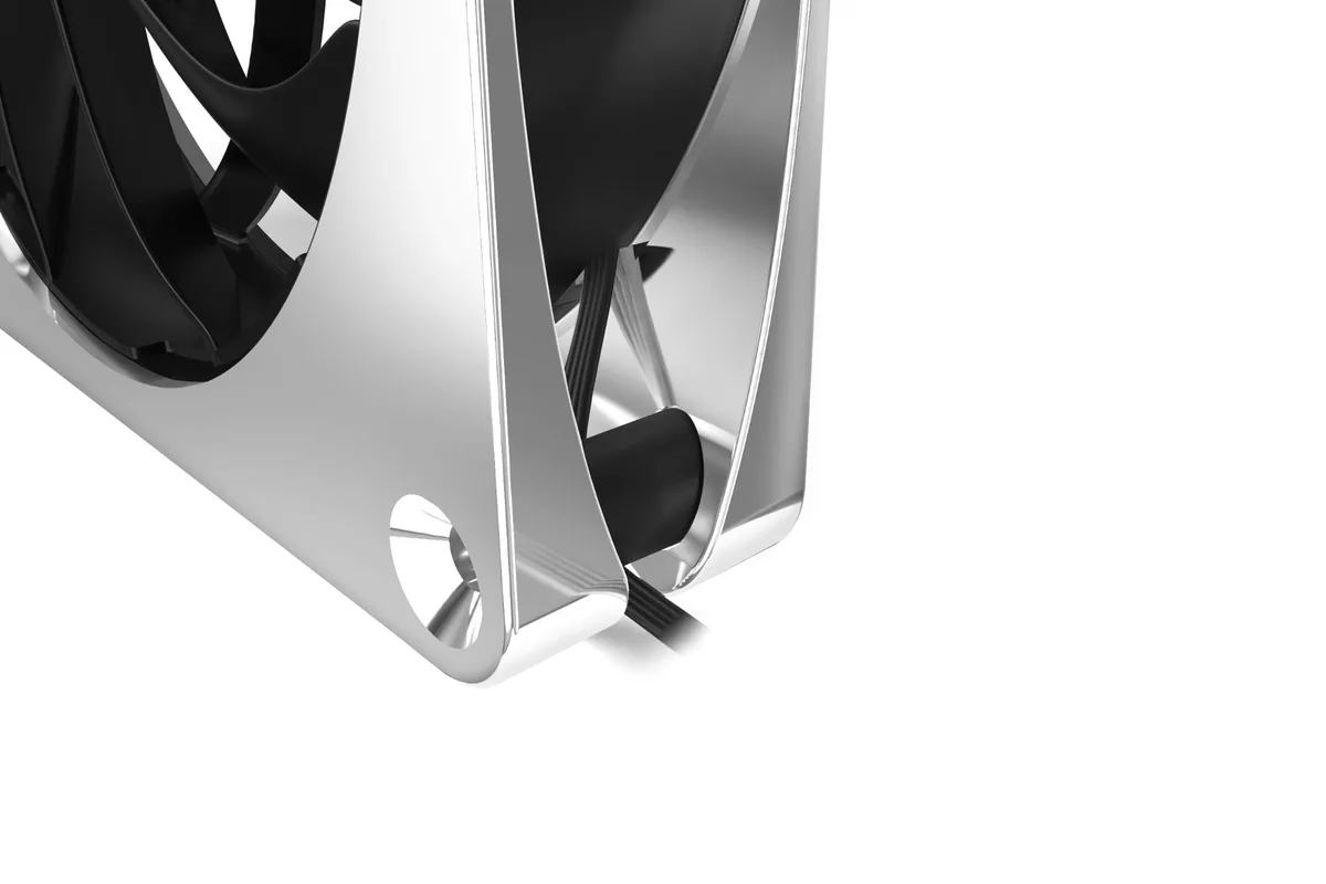 Alphacool Apex Stealth Metal 120mm - 2000rpm Chrome — vue 3