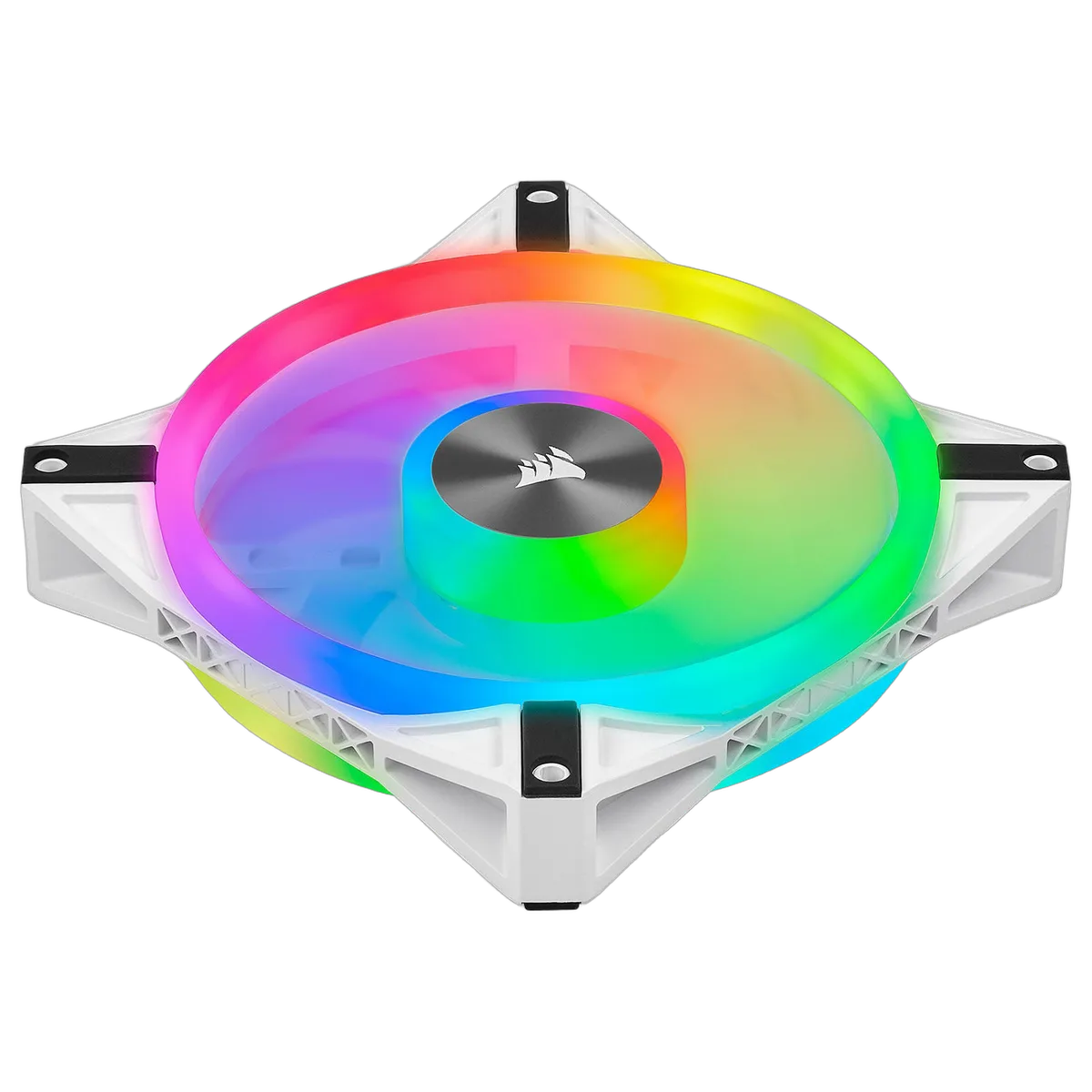 Corsair Kit x2 iCUE QL140 RGB Blanc 140mm - CO-9050106-WW — vue 4