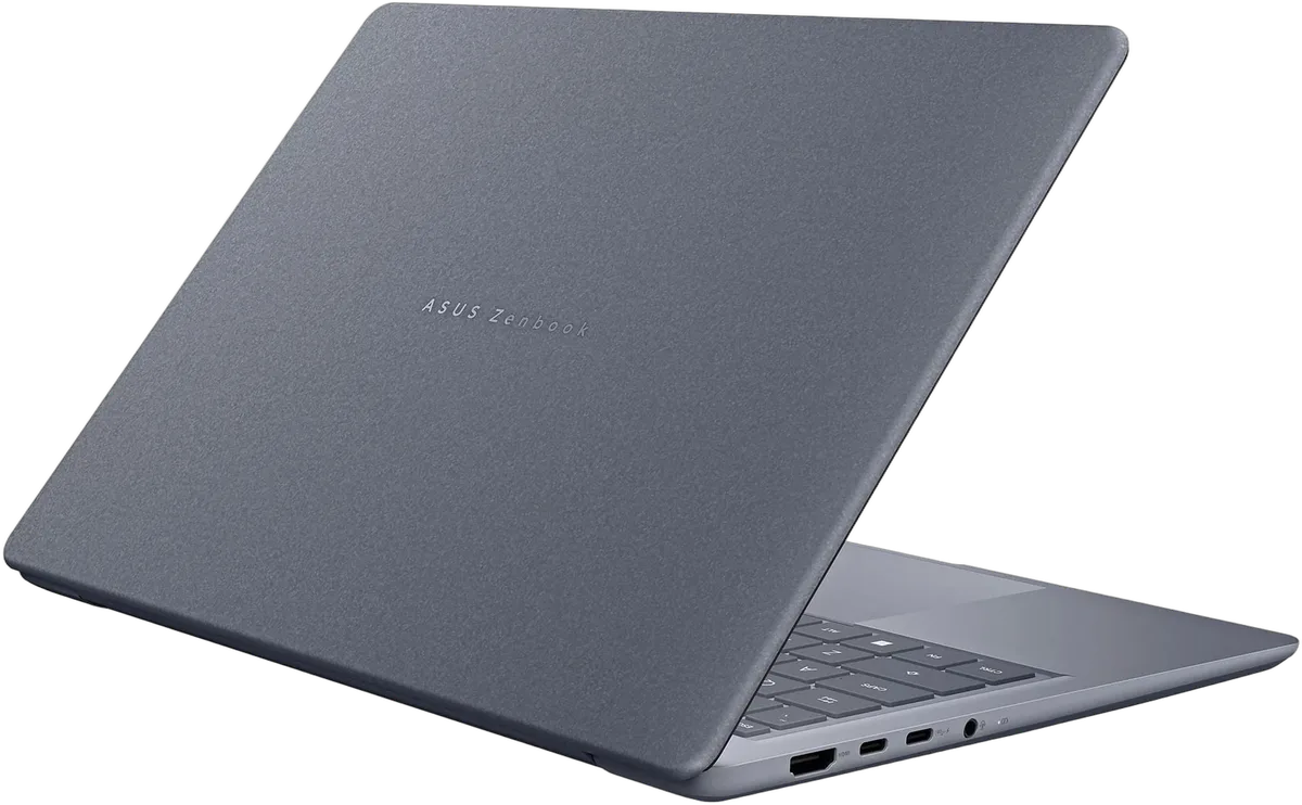 Asus Zenbook UX3480QA-ISSU11W - 14" OLED FHD+ Snapdragon X X1-26-100 8Go 256Go W11 — vue 3