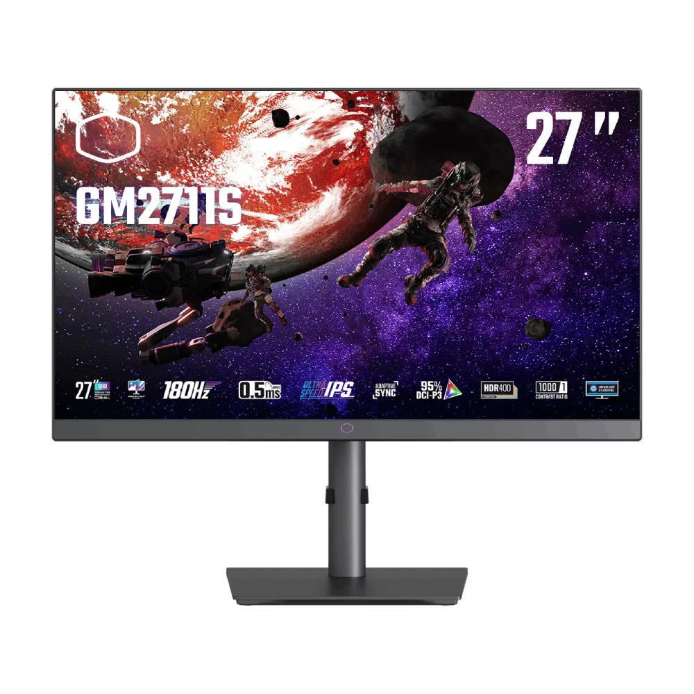 Cooler Master GM2711S - 27" QHD 180Hz IPS 0.5ms HDR400 Adaptive Sync-Seconde Vie — vue 1
