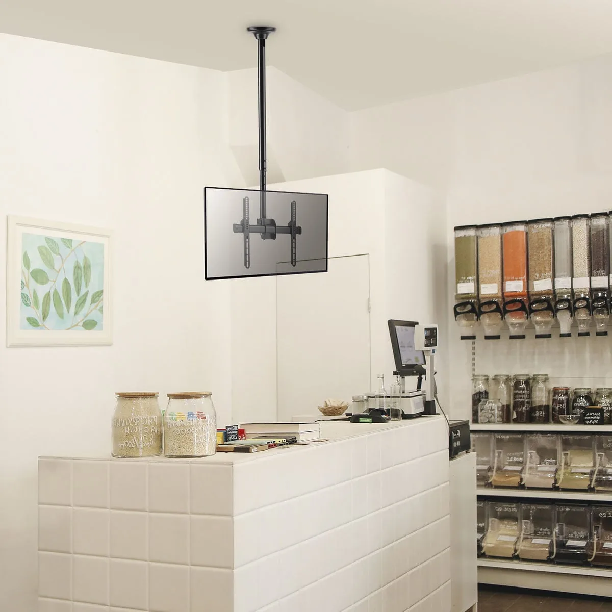 Kimex International Support plafond écran 37" à 75" Hauteur 106-156cm — vue 2