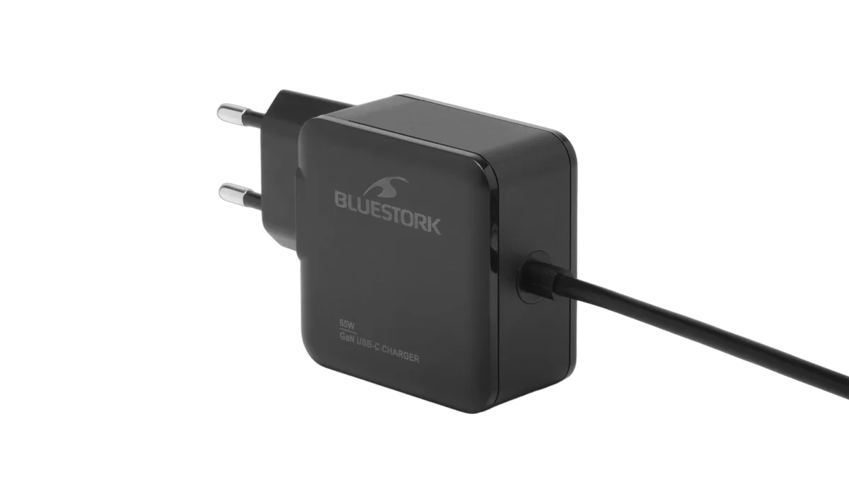 Bluestork Chargeur GaN/Power Delivery USB-C - 65W - 1,5m - Noir — vue 4