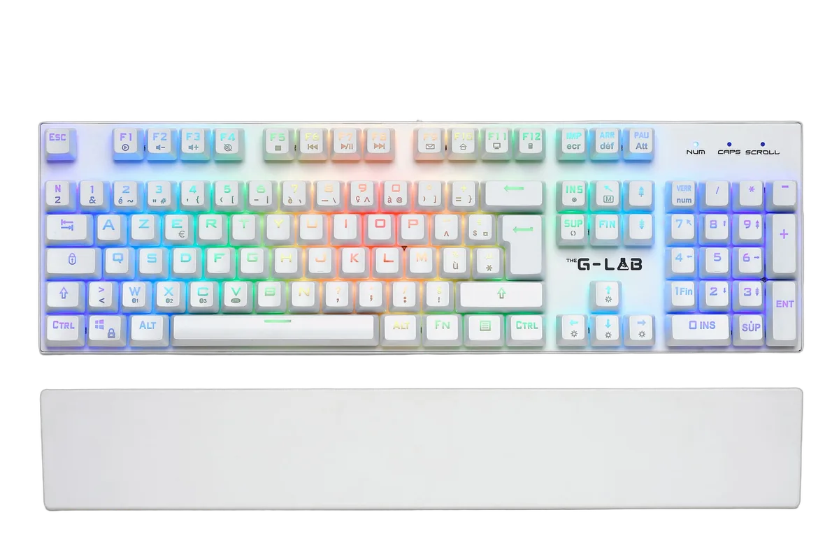 The G-LAB Keyz Rubidium - Mécanique - Filaire - RGB - Blanc — vue 3