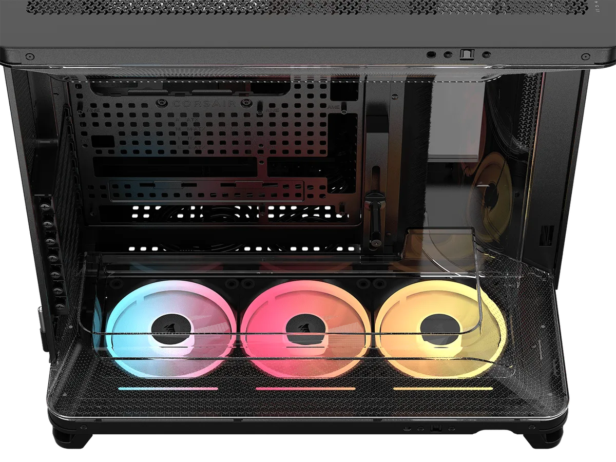 Corsair Air 5400 LX-R RGB Link Noir - MT/Sans Alim/E-ATX — vue 11