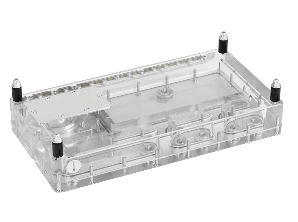 Alphacool Core Distro Plate 280 Left D5 avec pompe VPP Apex — vue 3