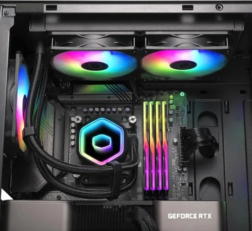 Cooler Master MasterLiquid 240 Core II ARGB - Noir — vue 4