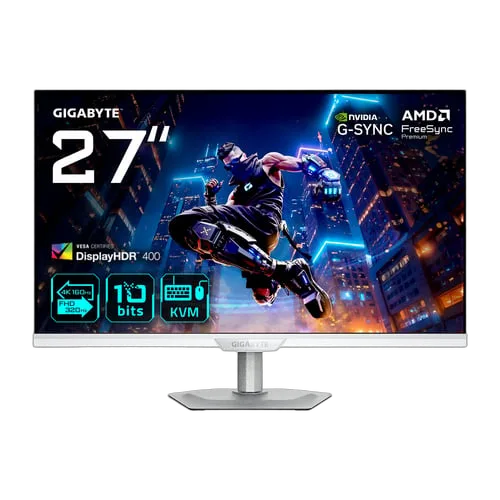 Gigabyte M27UP ICE - 27" 4K 160Hz FHD 320Hz Fast-IPS Compatible G-Sync Blanc — vue 1