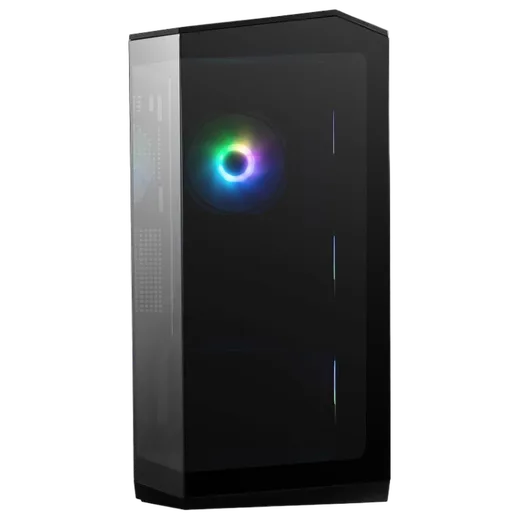 MSI MAG PANO M100R PZ Noir + MPG A1000GS + MAG CORELIQUID E360 — vue 3