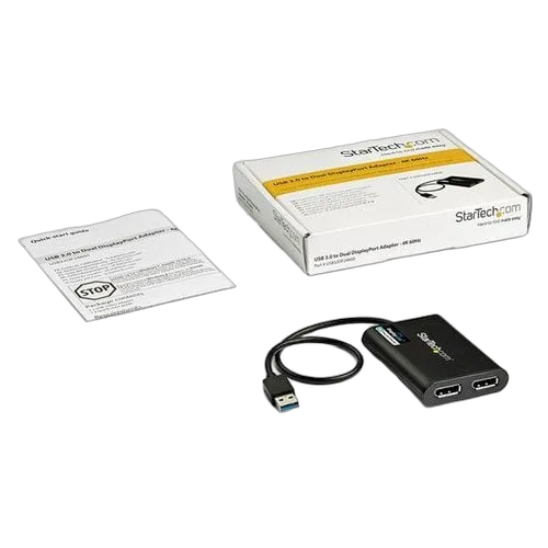 StarTech Adapter USB to Dual DisplayPort 4K 60Hz — vue 5