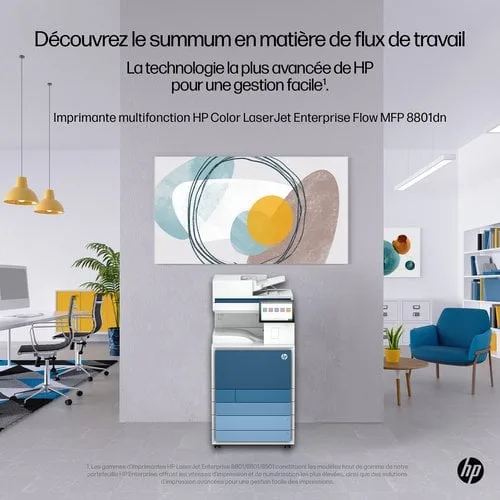 HP Clr LaserJet Ent MFP 8801dn Prntr EU — vue 7