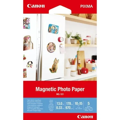 Canon Paper/MG-101 Magnetic Photo 4x6 5sh — vue 1