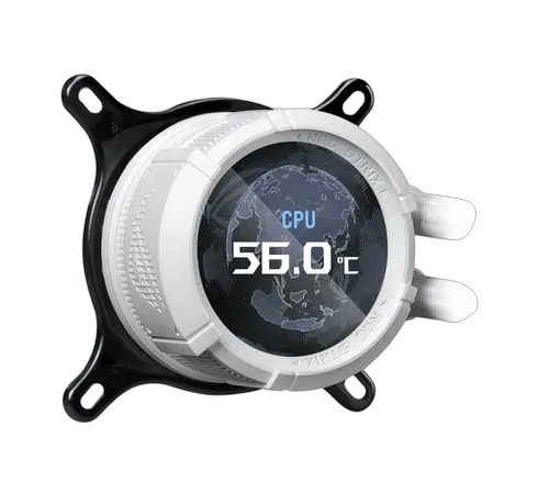 Asus ROG STRIX LC III 360 ARGB LCD - 360mm - Blanc — vue 3