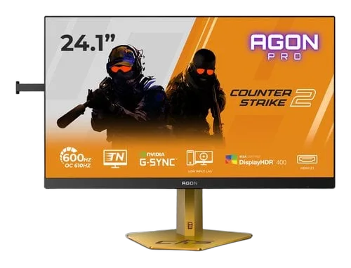 AOC CS24A - 24.1" FHD 610Hz Ultra-Fast TN eSports 0.3ms Pivot G-Sync compatible — vue 1