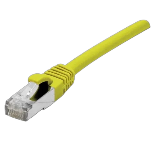 Dexlan Câble RJ45 Cat7 S/FTP - 0.5m - Jaune