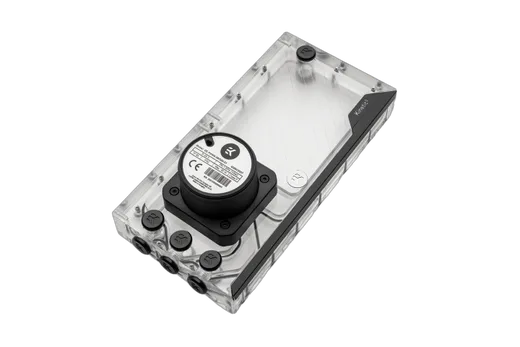 EK Water Blocks EK-Quantum Kinetic³ FLT 240 D5 PWM D-RGB - Plexi — vue 3