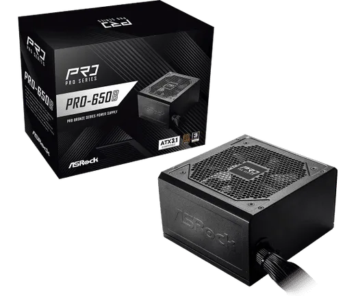 ASRock ATX 650W - 80+ Bronze - PRO-650B