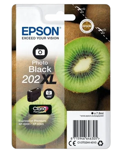 Epson Ink/202XL Kiwi 7.9ml PBK — vue 1