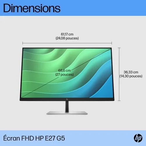 HP E27 G5 FHD — vue 11