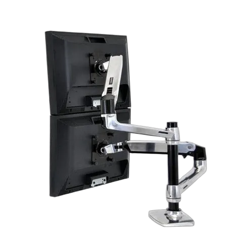 Ergotron 45-248-026/LX Dual Arm Pole Mount — vue 3
