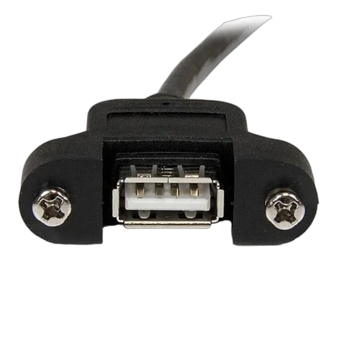 StarTech 30cm Panel Mount USB Cable A to A - F/M — vue 3