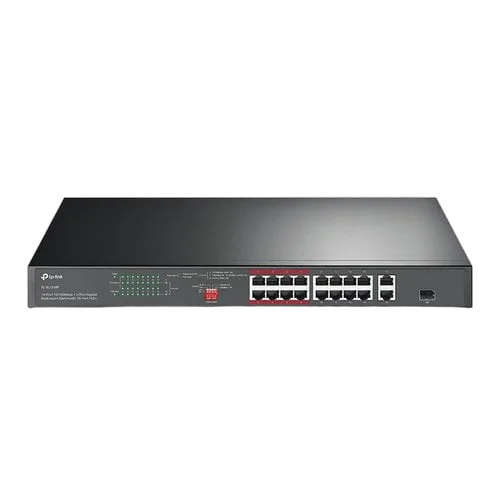 TP-Link 16-Port 10/100 Mb+2-Port Gb Switch — vue 1
