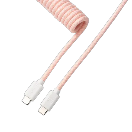 Keychron Cable Coiled Aviator - USB C - Rose Clair