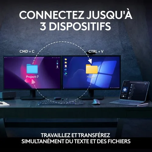 Logitech MX Keys S Noir + Souris sans fil MX Master 3S Noir — vue 16