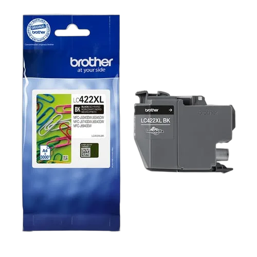 Brother LC422XLBK Noire — vue 3