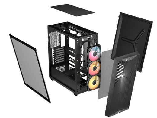 Corsair 3200D RS ARGB Smoke Noir - MT/Sans Alim/ATX — vue 7