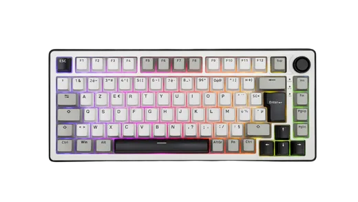 The G-LAB Keyz Elite 300 WG 75% - Mécanique - Sans-Fil - RGB - Blanc/Gris