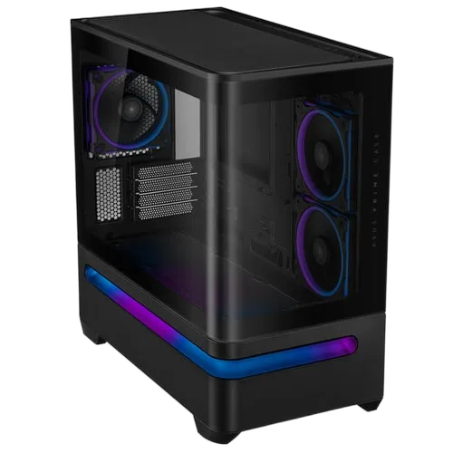 Asus Prime AP202 TG ARGB Noir - mT/Sans Alim/mATX — vue 2