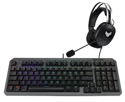 Asus TUF Gaming H1 Gen II + TUF K3 Gen II — vue 1