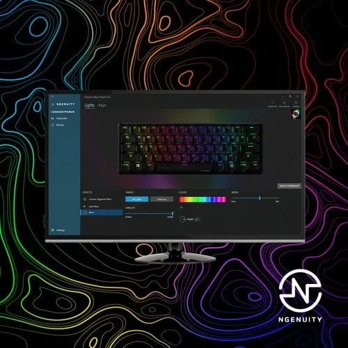 HP HyperX Alloy Origins HX Red Keyboard FR — vue 6