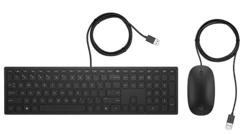 HP Clavier et souris filaires HP Pavilion 400 Noir — vue 1