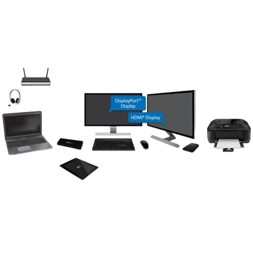 StarTech 4K Laptop Docking Station DP HDMI USB 3 — vue 7