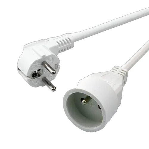 MCL Samar Schuko extension cable - 3m - White — vue 1