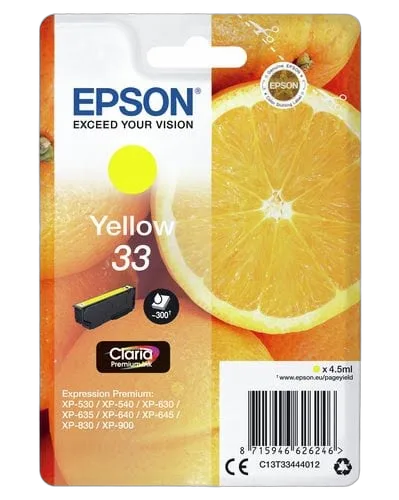 Epson - Jaune - C13T33444022 — vue 3