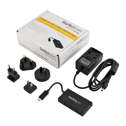 StarTech Hub USB C 4 Port - C to A - Power Adapt — vue 6