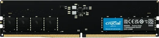 Crucial CT16G56C46U5T (1x16Go DDR5 5600Mhz CL46) Tray — vue 3
