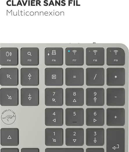 Mobility Lab KP430W - Membrane - Sans-Fil - Gris — vue 3