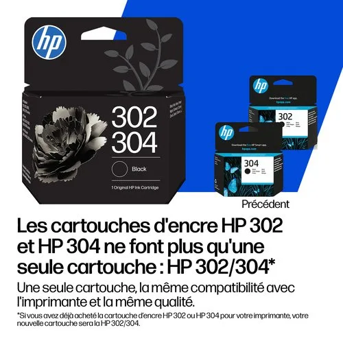 HP/InkHP 302XL/304XL BK Original Ink Crt — vue 4