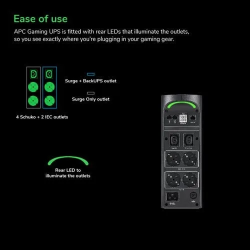 APC Back-UPS Pro Gaming 2200VA/1320W — vue 16