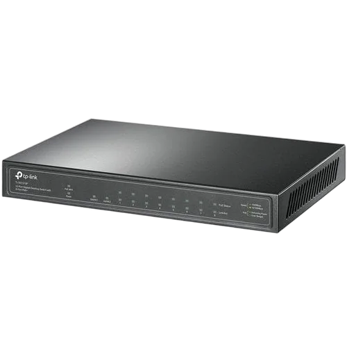 TP-Link 10-Port GB Desktop Switch 8-Port PoE — vue 3