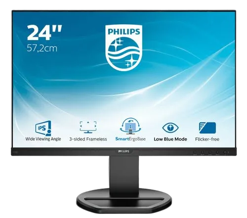 Philips 23'' LED IPS Monitor 1920 x 1200 Black — vue 1